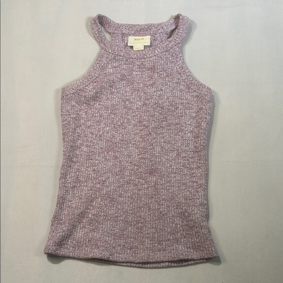 Anthropologie Maeve Ribbed Knit Racerback Tank Top - Picture 6 of 8